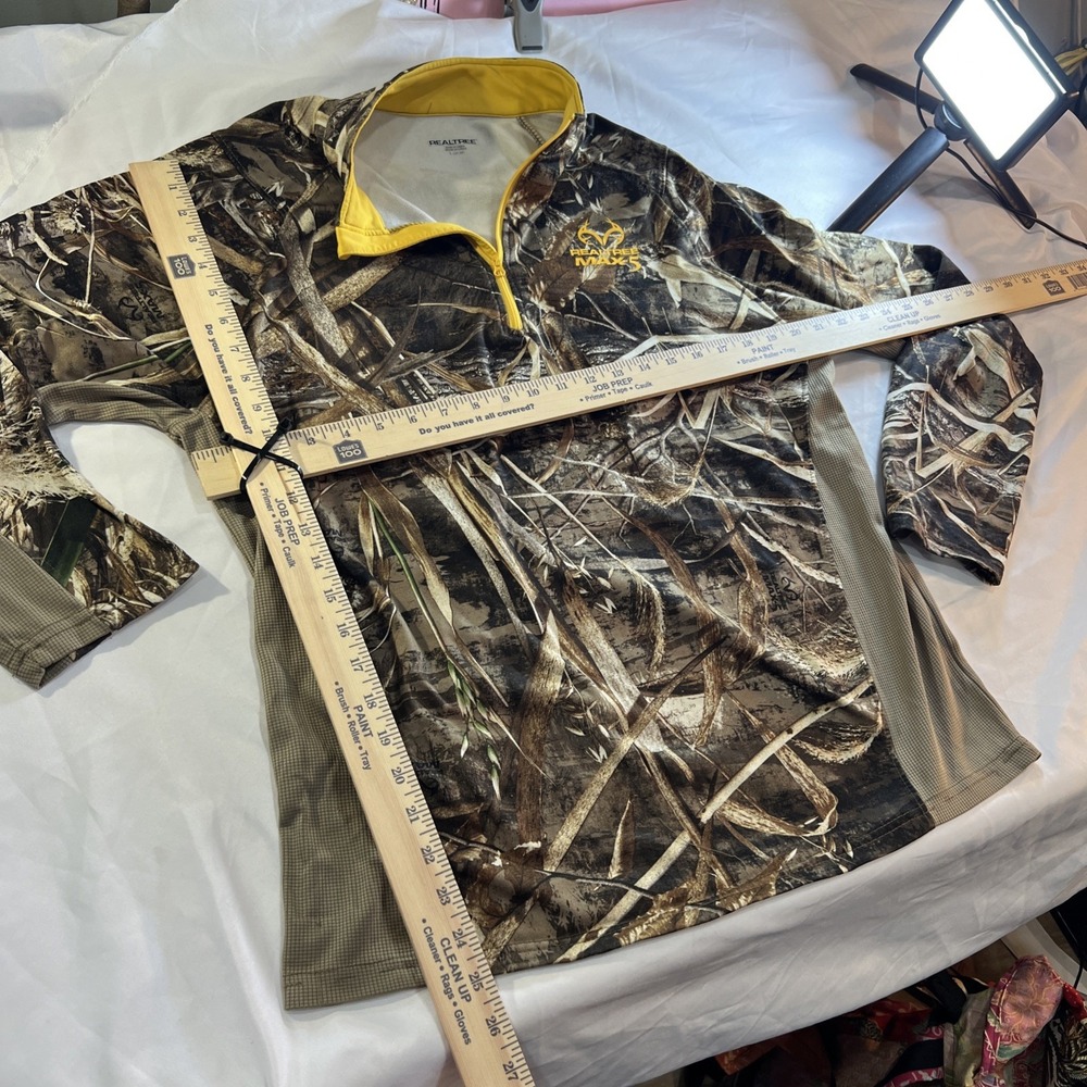 RealTree Camo 1/4 Zip Sweater Sweatshirt Pullover Mens L 42-44 478 - Picture 6 of 6